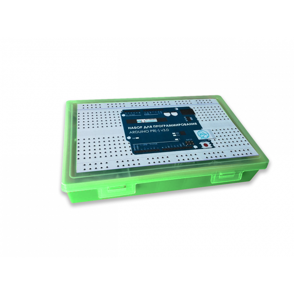 Набор с платой Arduino-совместимой и инструкцией большой (15 проектов) зелёный кейс