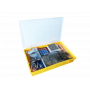 Набор с платой Arduino-совместимой и инструкцией большой (15 проектов) жёлтый кейс